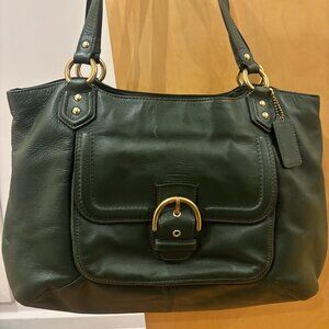 Coach Leather Purse (F24961) Campbell Carryall - green
